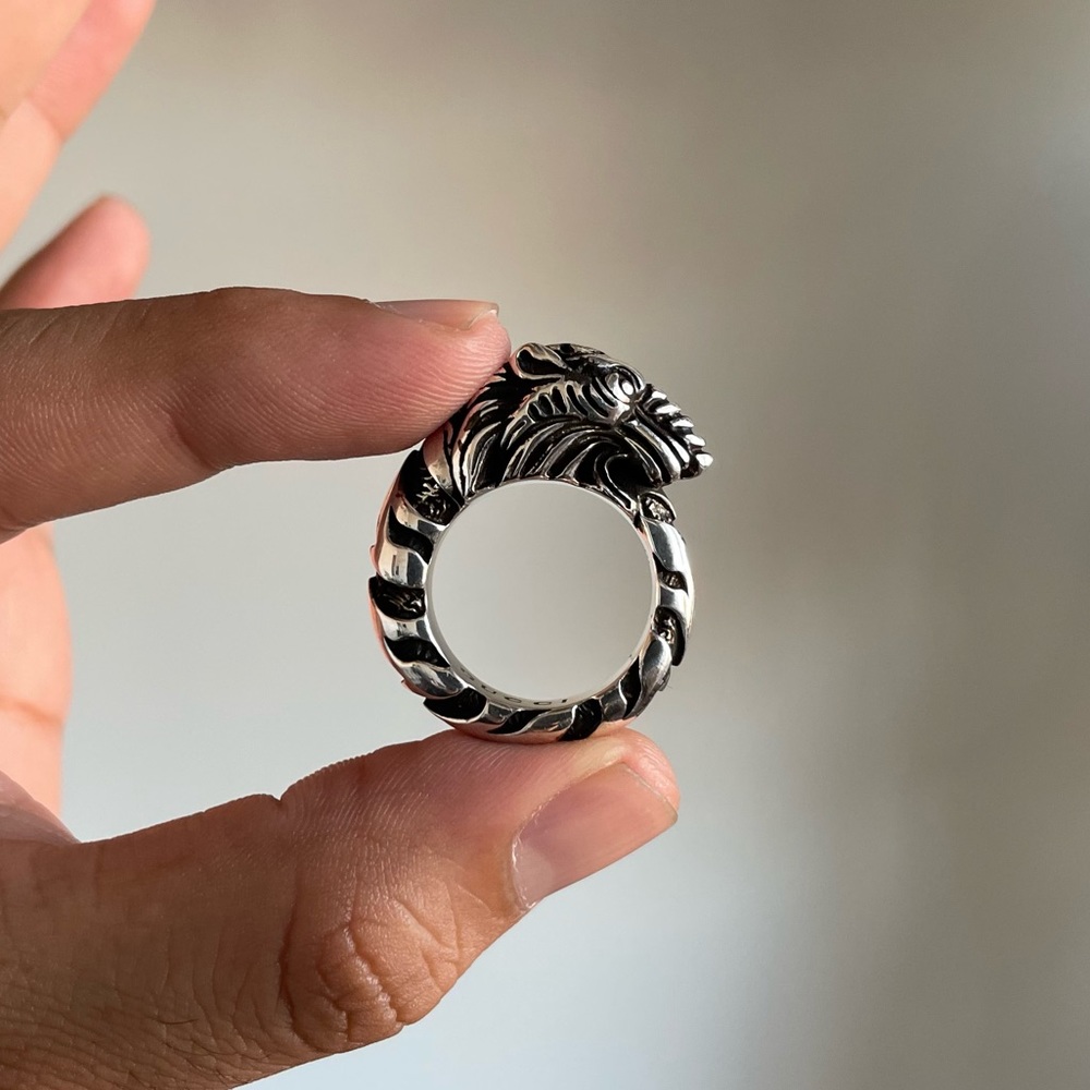 Gucci Garden silver ring (18 IT, US 8 1/4)
